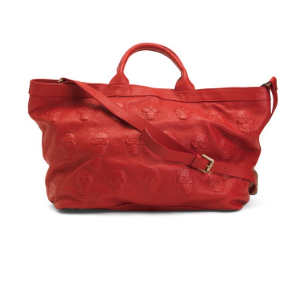 IO PELLE Made In Italy Leather Multi Skull Tote